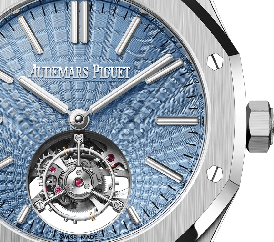 Audemars Piguet,Royal Oak 41mm,41mm,Platinum,Blue,Automatic,Tourbillon,65hours,26530PT,26530PT.OO.1220PT.01