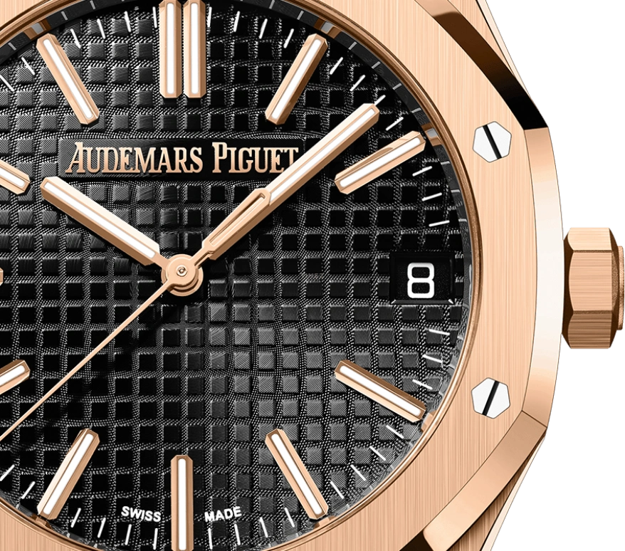 Audemars Piguet,Royal Oak 41mm,41mm,Rose Gold,Black,Automatic,Day,70hours,15510OR,15510OR.OO.1320OR.02 50th