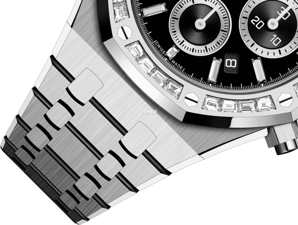 Audemars Piguet,Royal Oak 38mm,38mm,White Gold,Black,Automatic,Chronograph,Day,26715BC,26715BC.ZZ.1356BC.02