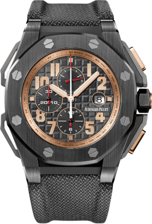 Audemars Piguet,Royal Oak Offshore 48mm,48mm,Pink Gold,Titanium,Ceramic,Black,Automatic,Chronograph,Day,26378IO,26378IO.OO.A001KE.01