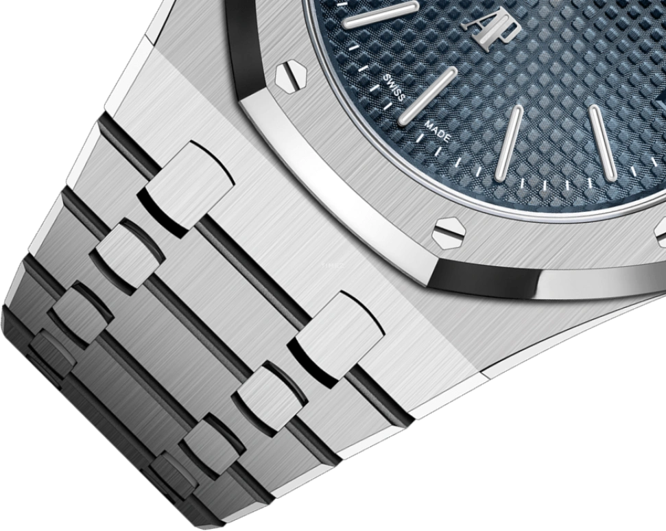 Audemars Piguet,Royal Oak 39mm,39mm,Stainless Steel,Blue,Automatic,Day,55hours,Edward Christopher Sheeran,Ed Sheeran,16202ST,16202ST.OO.1240ST.01 50th