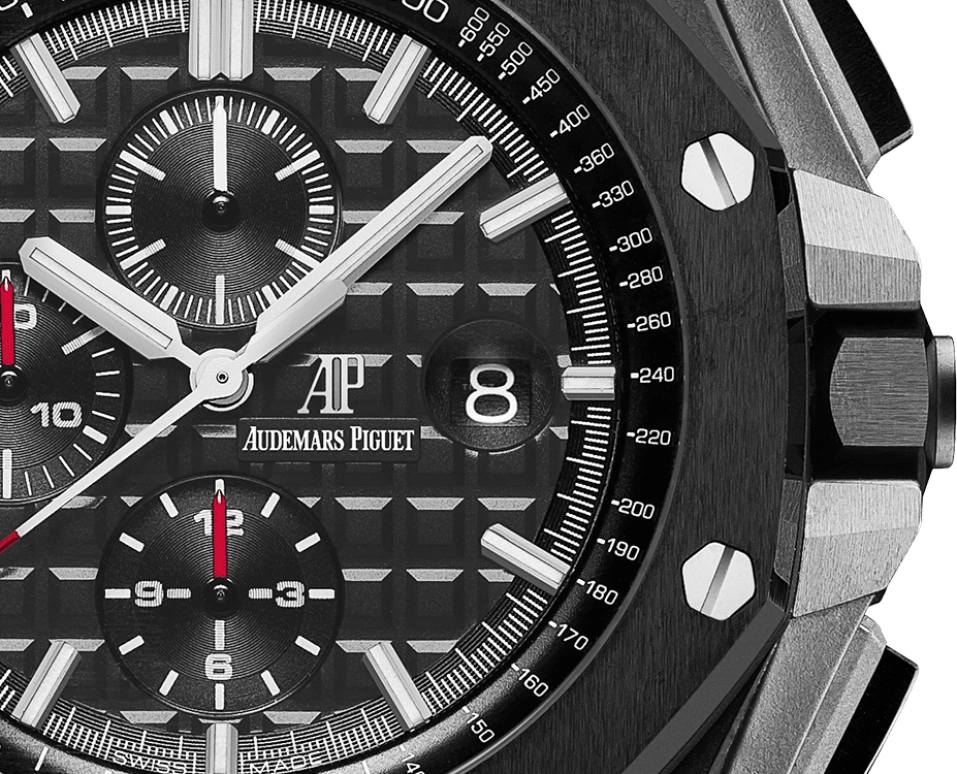Audemars Piguet,Royal Oak Offshore 44mm,44mm,Titanium,Ceramic,Carbon,Black,Automatic,Chronograph,Day,26400AU,26400AU.OO.A002CA.01