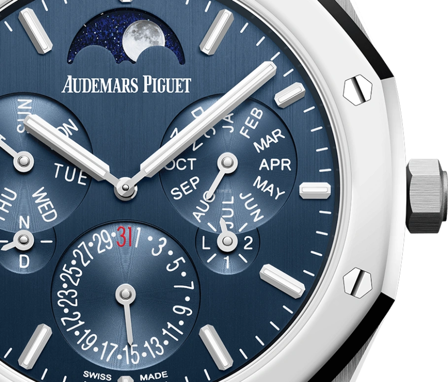 Audemars Piguet,Royal Oak 41mm,41mm,Titanium,Platinum,Blue,Automatic,Moonphase,Perpetual Calendar,Leap Year,Month,40hours,In-house Caliber,Chocolate Droppa,Kevin Hart,Lil Kev,26586IP,26586IP.OO.1240IP.01