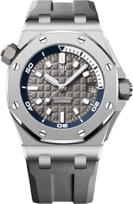 Audemars Piguet,Royal Oak Offshore 42mm,42mm,Ceramic,Stainless Steel,Grey,Automatic,Day,60hours,Kyle Kuzma,Kris Kross,kuz,15720ST,15720ST.OO.A009CA.01