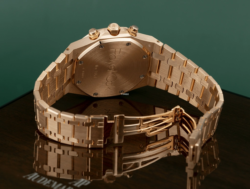 Audemars Piguet,Royal Oak 40mm,40mm,Rose Gold,White,Silver,Silver White,Automatic,Chronograph,Day,259600R,259600R.OO.1185