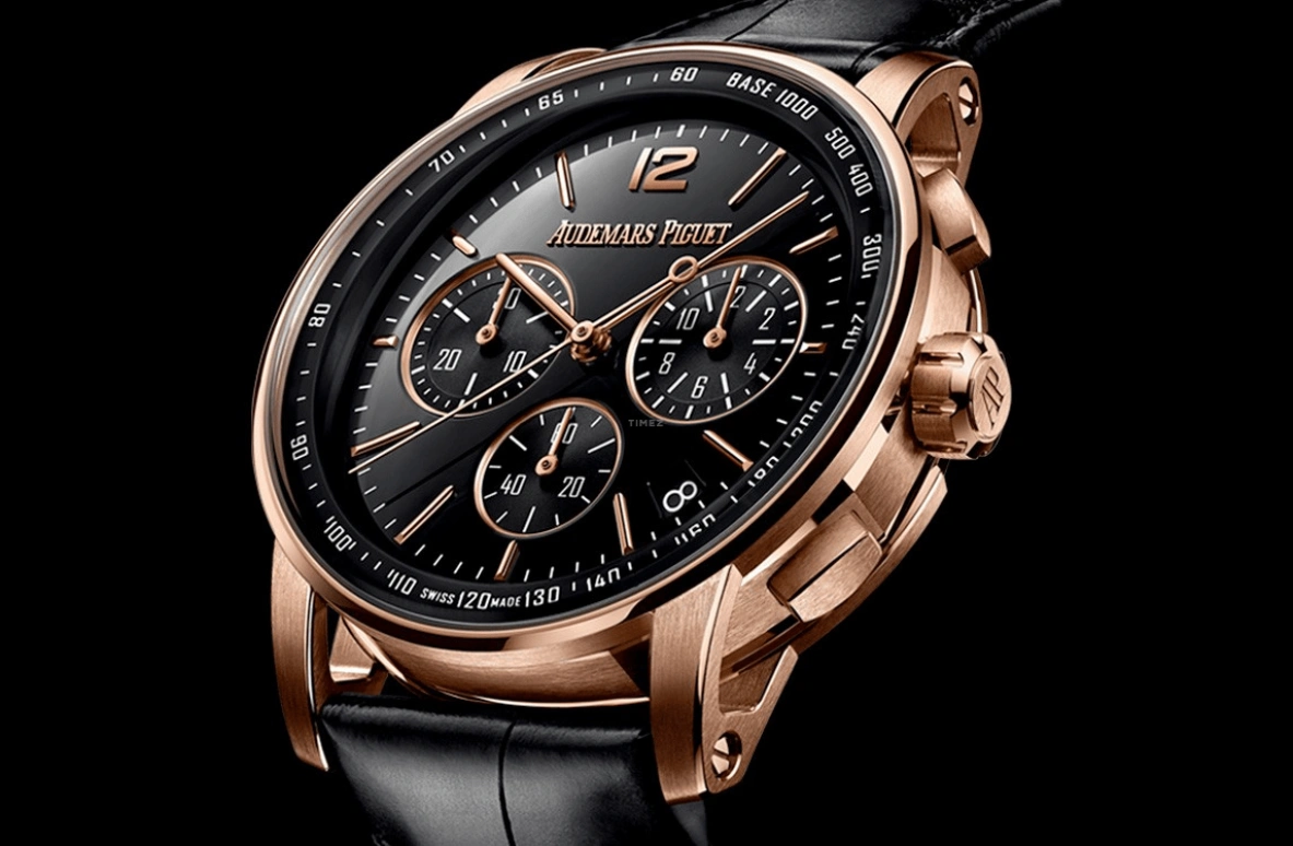 Audemars Piguet,CODE 11.59 41mm,41mm,Pink Gold,Black,Automatic,Chronograph,Day,Flyback,26393OR,26393OR.OO.A002CR.01