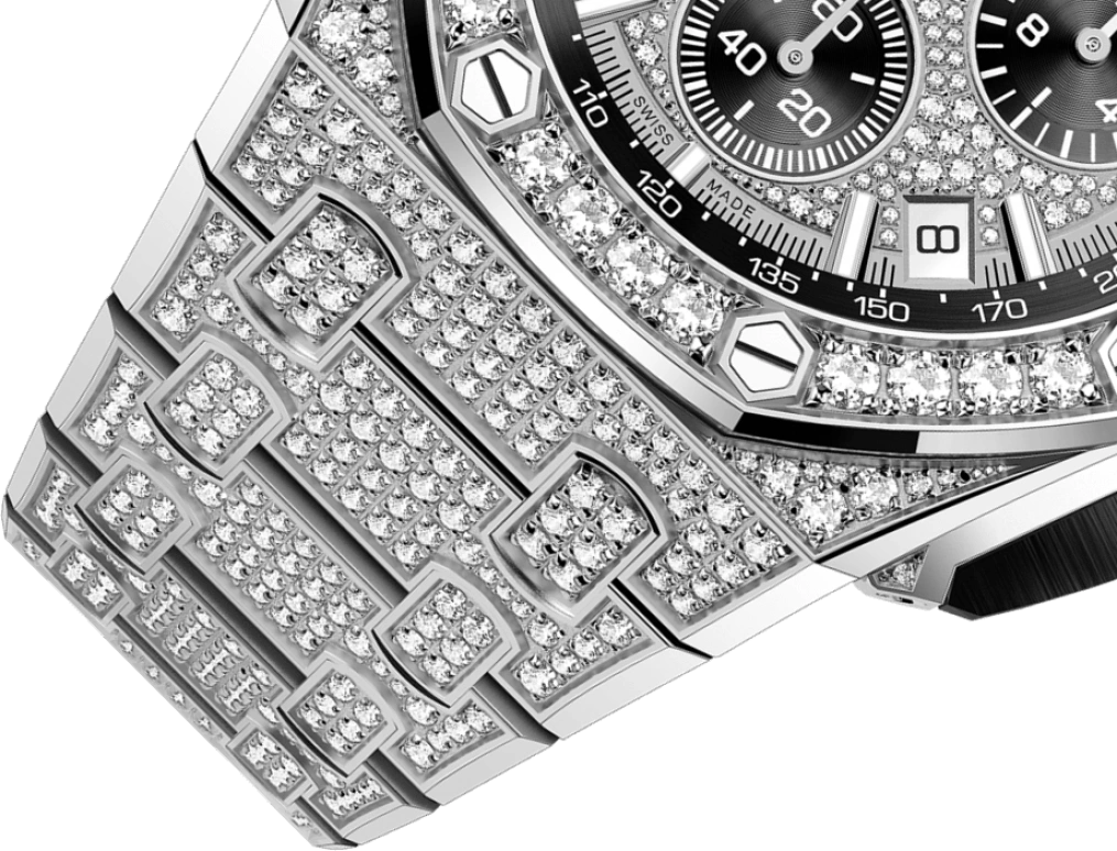 Audemars Piguet,Royal Oak Offshore 43mm,43mm,Ceramic,White Gold,Black,Automatic,Chronograph,Day,Anant Ambani,26423BC,26423BC.ZZ.2100BC.01