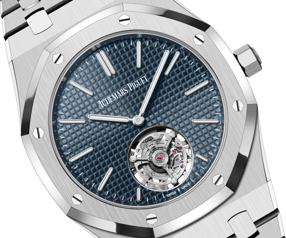 Audemars Piguet,Royal Oak 39mm,39mm,Stainless Steel,Blue,Automatic,Tourbillon,50hours,26670ST,26670ST.OO.1240ST.01