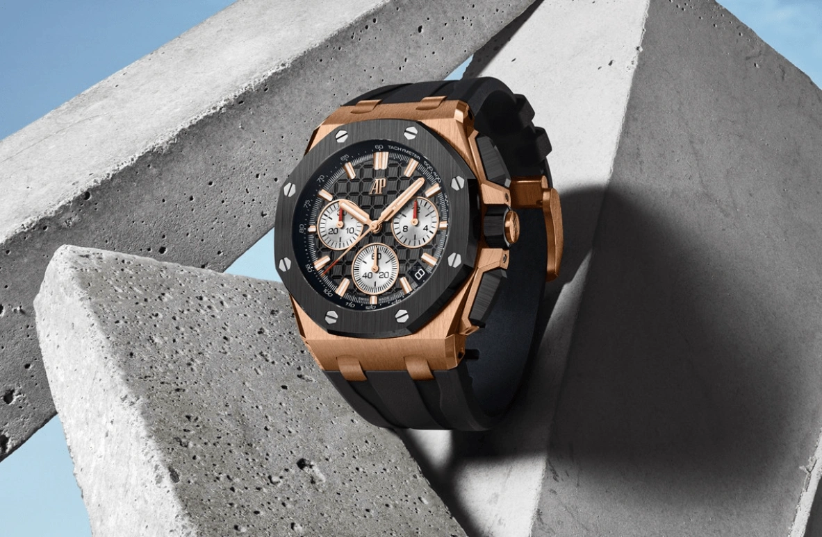 Audemars Piguet,Royal Oak Offshore 43mm,43mm,Pink Gold,Ceramic,Black,Automatic,Chronograph,Day,Chris Hemsworth,26420RO,26420RO.OO.A002CA.01