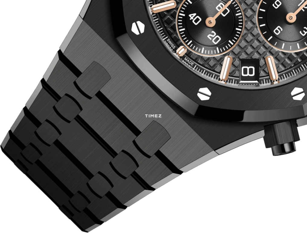 Audemars Piguet,Royal Oak 41mm,41mm,Ceramic,Black,Automatic,Chronograph,Day,Flyback,Nick Rivera Caminero,Eduardo Camavinga,Declan Rice,Nicky Jam,26240CE,26240CE.OO.1225CE.02