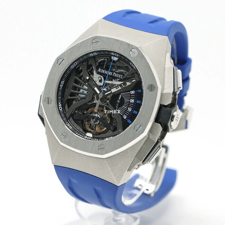 Audemars Piguet,Royal Oak Concept 44mm,44mm,Platinum,Grey,Automatic,Chronograph,Tourbillon,Minute Repeater,26594PT,26594PT.OO.D00 2CA.01