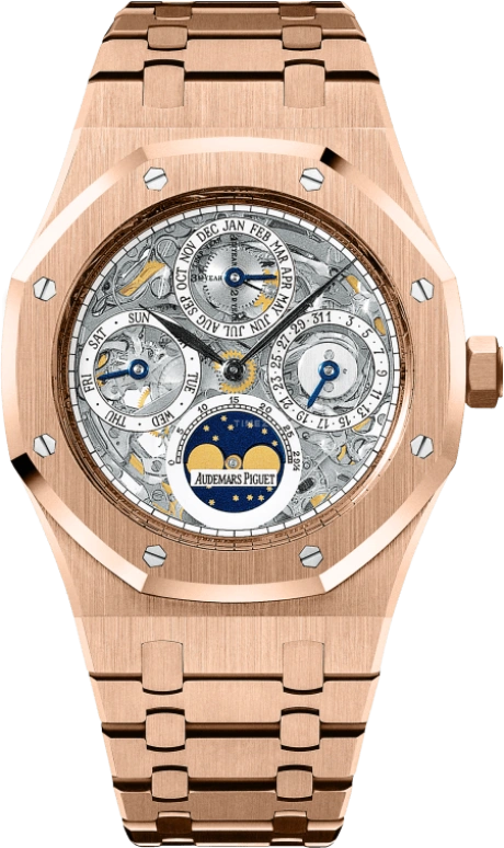 Audemars Piguet,Royal Oak 39mm,39mm,Pink Gold,Skeleton,Automatic,Moonphase,Perpetual Calendar,Month,Date,40hours,In-house Caliber,Kim Kardashian,25829OR,25829OR.OO.0944OR.01