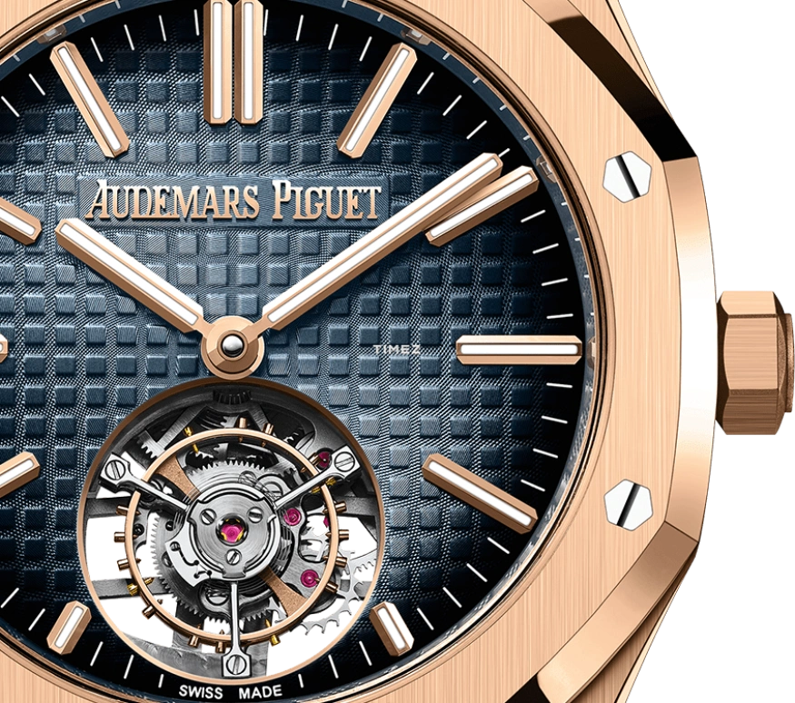 Audemars Piguet,Royal Oak 41mm,41mm,Rose Gold,Blue,Automatic,Tourbillon,65hours,26730OR,26730OR.OO.1320OR.02