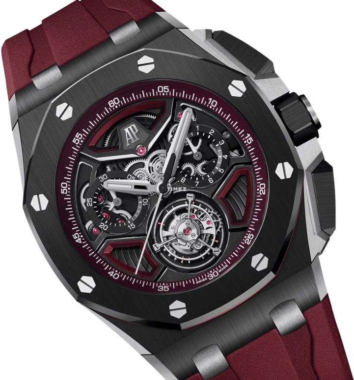 Audemars Piguet,Royal Oak Offshore 43mm,43mm,Ceramic,Black,Automatic,Chronograph,Tourbillon,Flyback,26622CE,26622CE.OO.D002CA.03