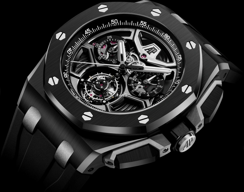 Audemars Piguet,Royal Oak Offshore 43mm,43mm,Ceramic,Black,Automatic,Chronograph,Tourbillon,26622CE,26622CE.OO.D002CA.01