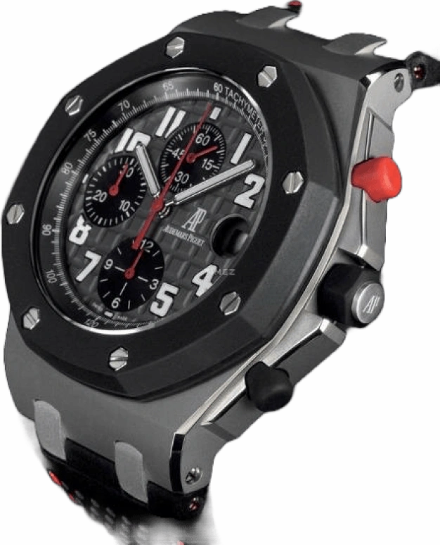 Audemars Piguet,Royal Oak Offshore 42mm,42mm,Titanium,Rubber,Grey,Black,Automatic,Chronograph,Day,26296IK,26296IK.GG.D003CU.01