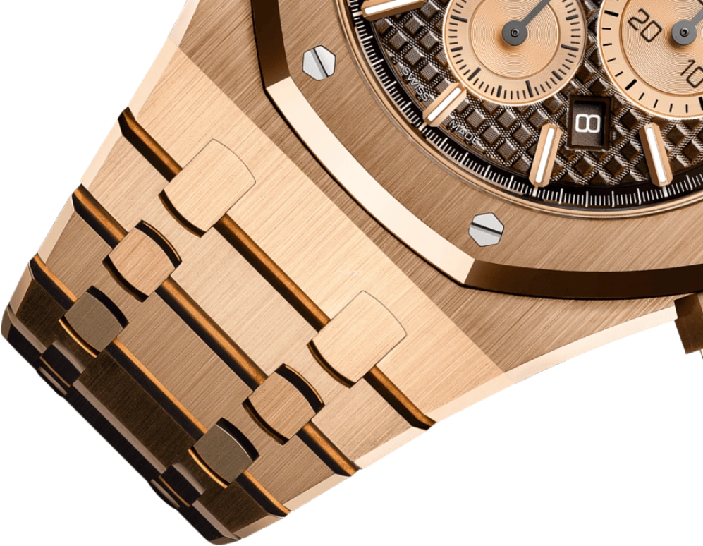 Audemars Piguet,Royal Oak 41mm,41mm,Rose Gold,Brown,Automatic,Chronograph,Day,26331OR,26331OR.OO.1220OR.02