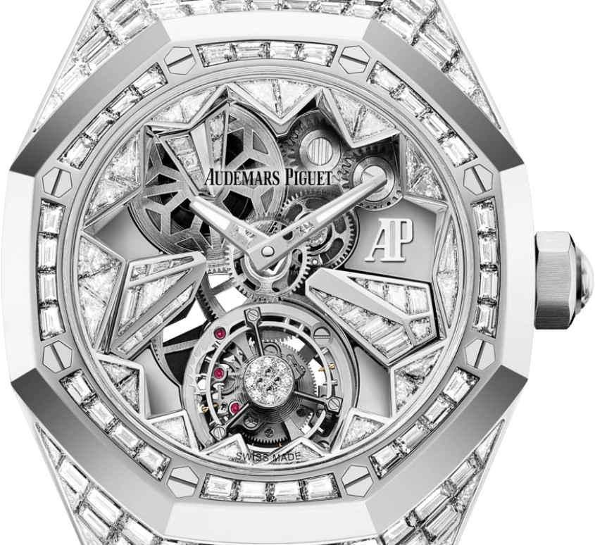 Audemars Piguet,Royal Oak Concept 38.50mm,38.50mm,White Gold,Skeleton,Silver,Handwound,Tourbillon,72hours,26228BC,26228BC.ZZ.D011CR.01