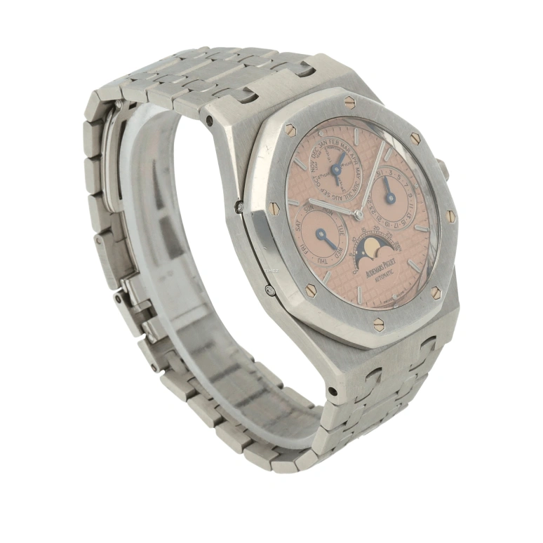 Audemars Piguet,Royal Oak 39x49mm,39x49mm,White Gold,Coffee,Brown,Automatic,Moonphase,Perpetual Calendar,Leap Year,Month,Sapphire,Crystal Glass,Octagon,25820PT,25820PT.OO.0944PT.04