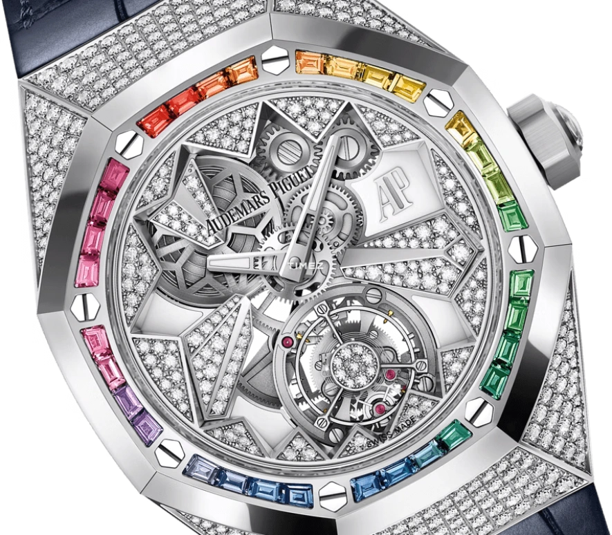Audemars Piguet,Royal Oak Concept 38.50mm,38.50mm,White Gold,Silver,Skeleton,Handwound,Power Reserve Indicator,Tourbillon,26229BC,26229BC.ZY.D326CR.01-A