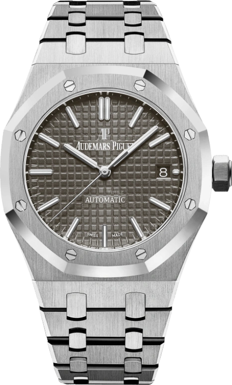 Audemars Piguet,Royal Oak 37mm,37mm,Stainless Steel,Grey,Automatic,Day,60hours,15450ST,15450ST.OO.1256ST.02
