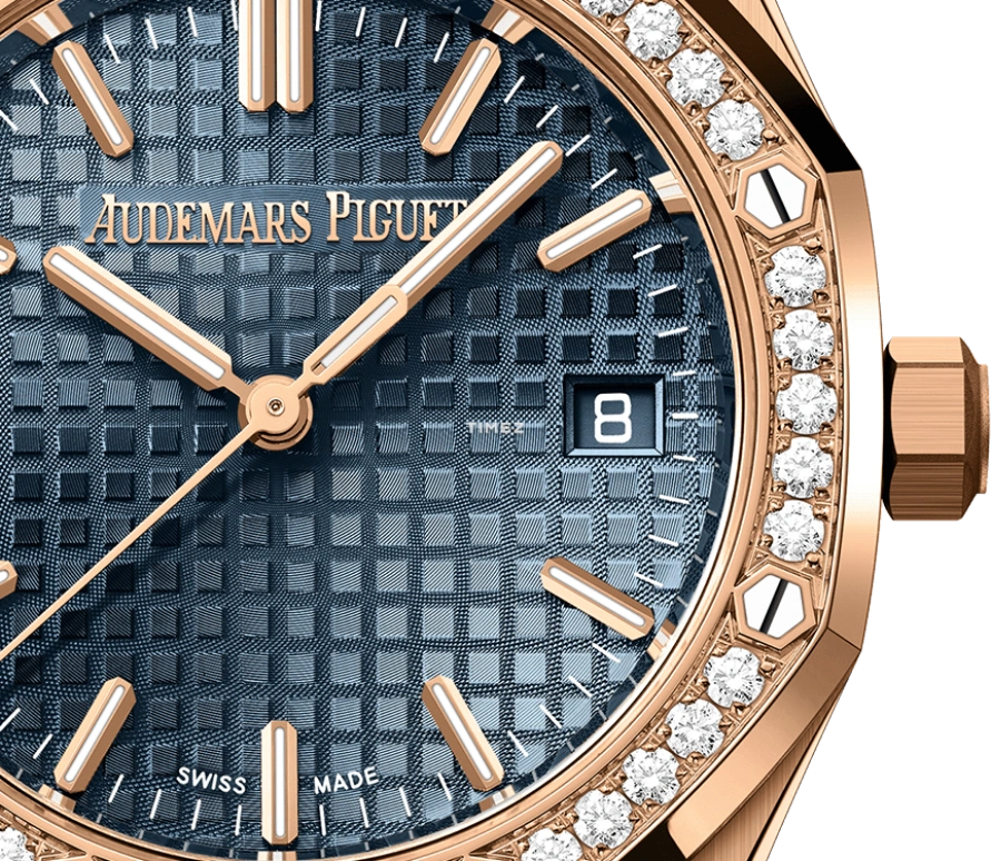 Audemars Piguet,Royal Oak 34mm,34mm,Pink Gold,Blue,Automatic,Day,50hours,77451OR,77451OR.ZZ.1361OR.02 50th