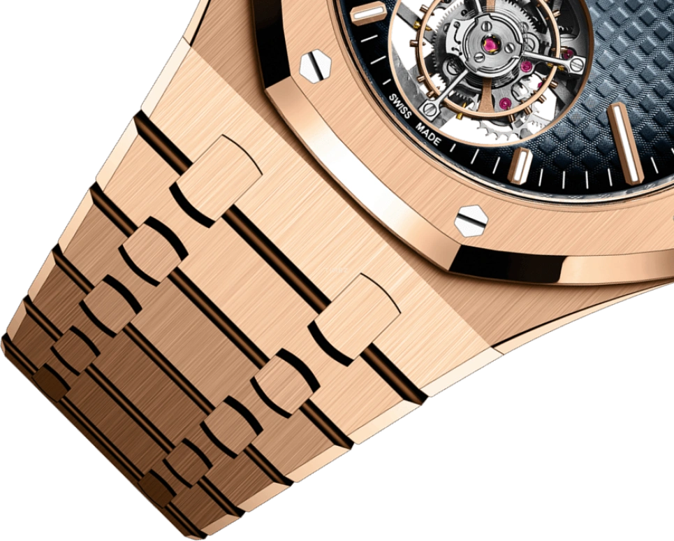Audemars Piguet,Royal Oak 41mm,41mm,Pink Gold,Blue,Automatic,Tourbillon,65hours,26730OR,26730OR.OO.1320OR.01 50th