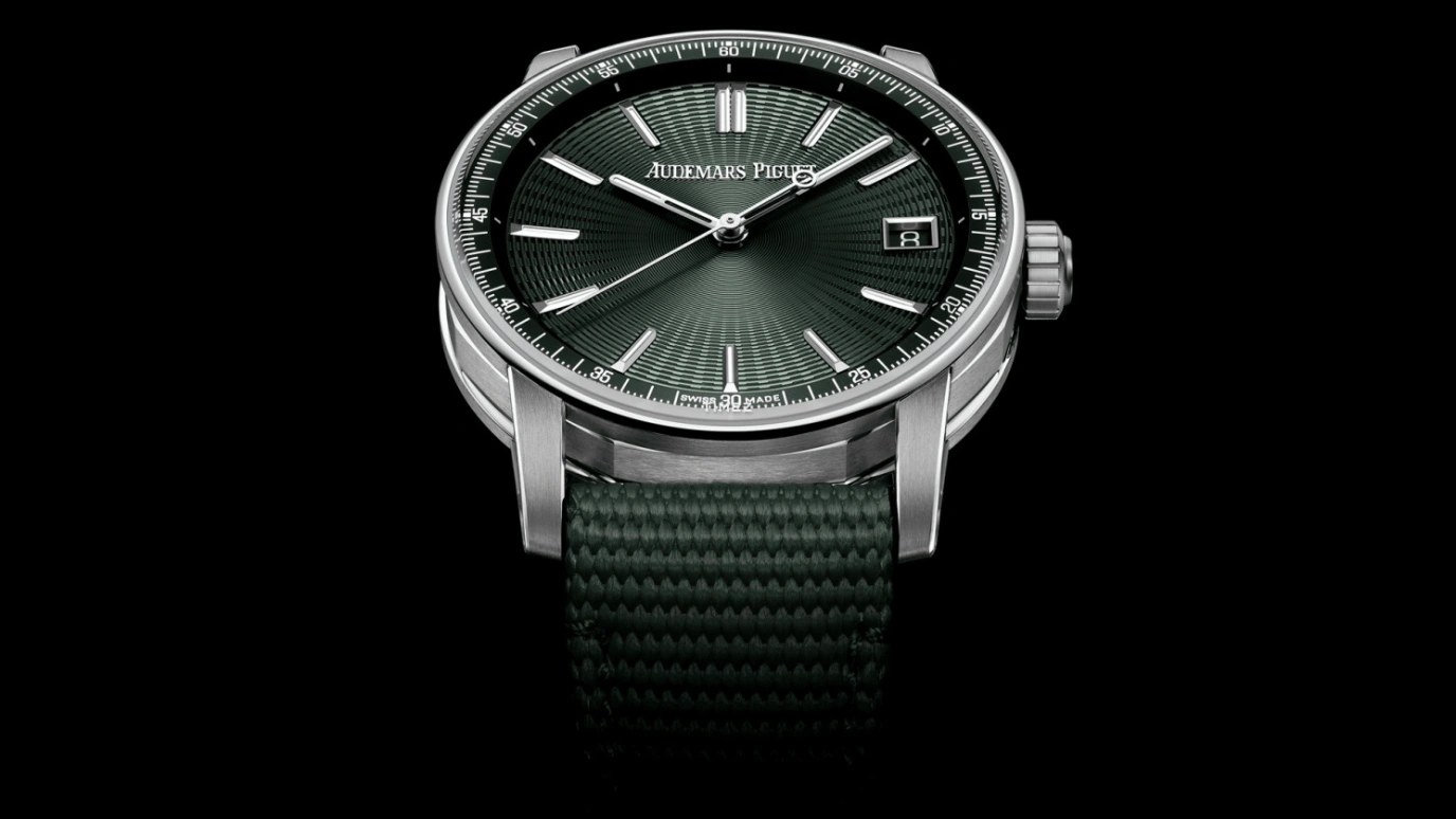 Audemars Piguet,CODE 11.59 41mm,41mm,Stainless Steel,Green,Automatic,Day,70hours,15210ST,15210ST.OO.A056KB.01