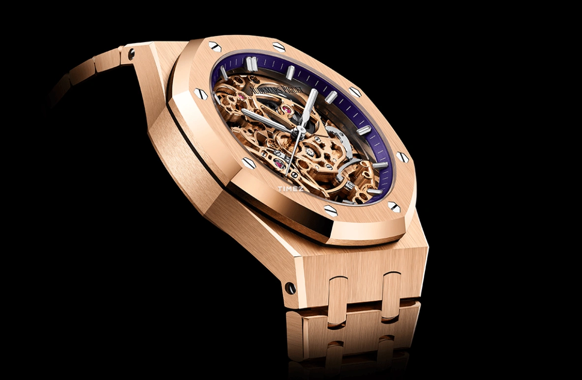 Audemars Piguet,Royal Oak 37mm,37mm,Rose Gold,Skeleton,Rose Gold,Automatic,Double Balance,45hours,15467OR,15467OR.OO.1256OR.02