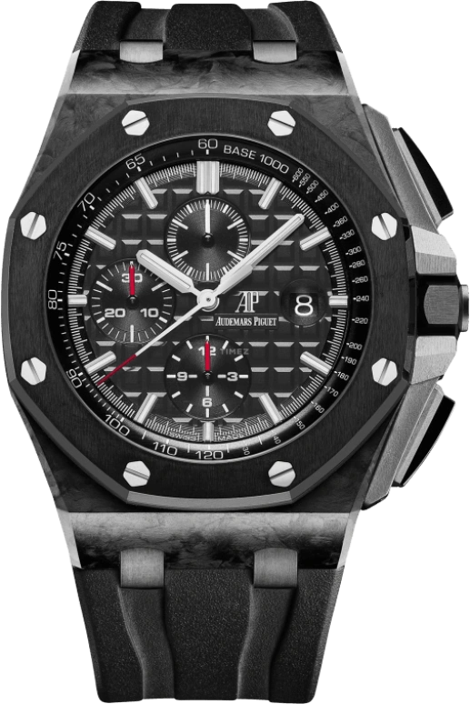 Audemars Piguet,Royal Oak Offshore 44mm,44mm,Titanium,Ceramic,Carbon,Black,Automatic,Chronograph,Day,26400AU,26400AU.OO.A002CA.01