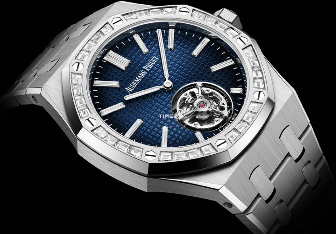 Audemars Piguet,Royal Oak 37mm,37mm,White Gold,Blue,Automatic,Tourbillon,50hours,Chocolate Droppa,Kevin Hart,Lil Kev,26660BC,26660BC.ZZ.1356BC.01