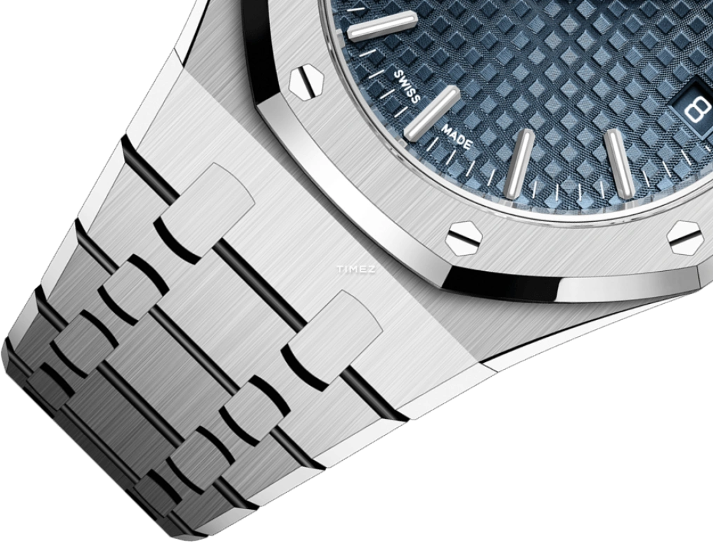 Audemars Piguet,Royal Oak 37mm,37mm,Stainless Steel,Blue,Automatic,Day,65hours,15550ST,15550ST.OO.1356ST.06