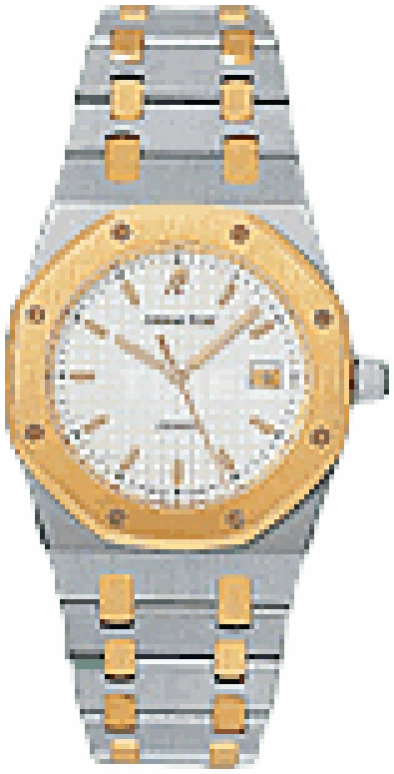 Audemars Piguet,Royal Oak 33mm,33mm,Yellow Gold,Stainless Steel,White,Automatic,Day,40hours,15000SA,15000SA.OO.0789SA.07