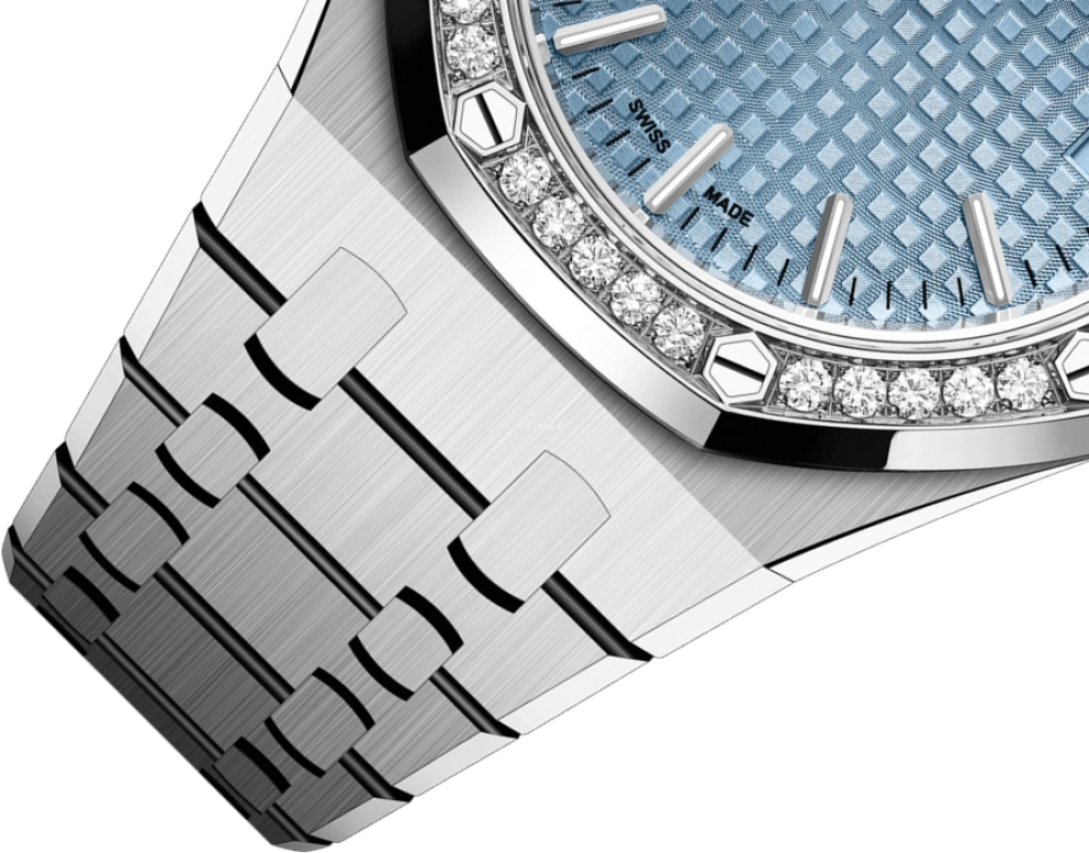 Audemars Piguet,Royal Oak 37mm,37mm,Stainless Steel,Blue,Automatic,Day,60hours,15551ST,15551ST.ZZ.1356ST.01 50th