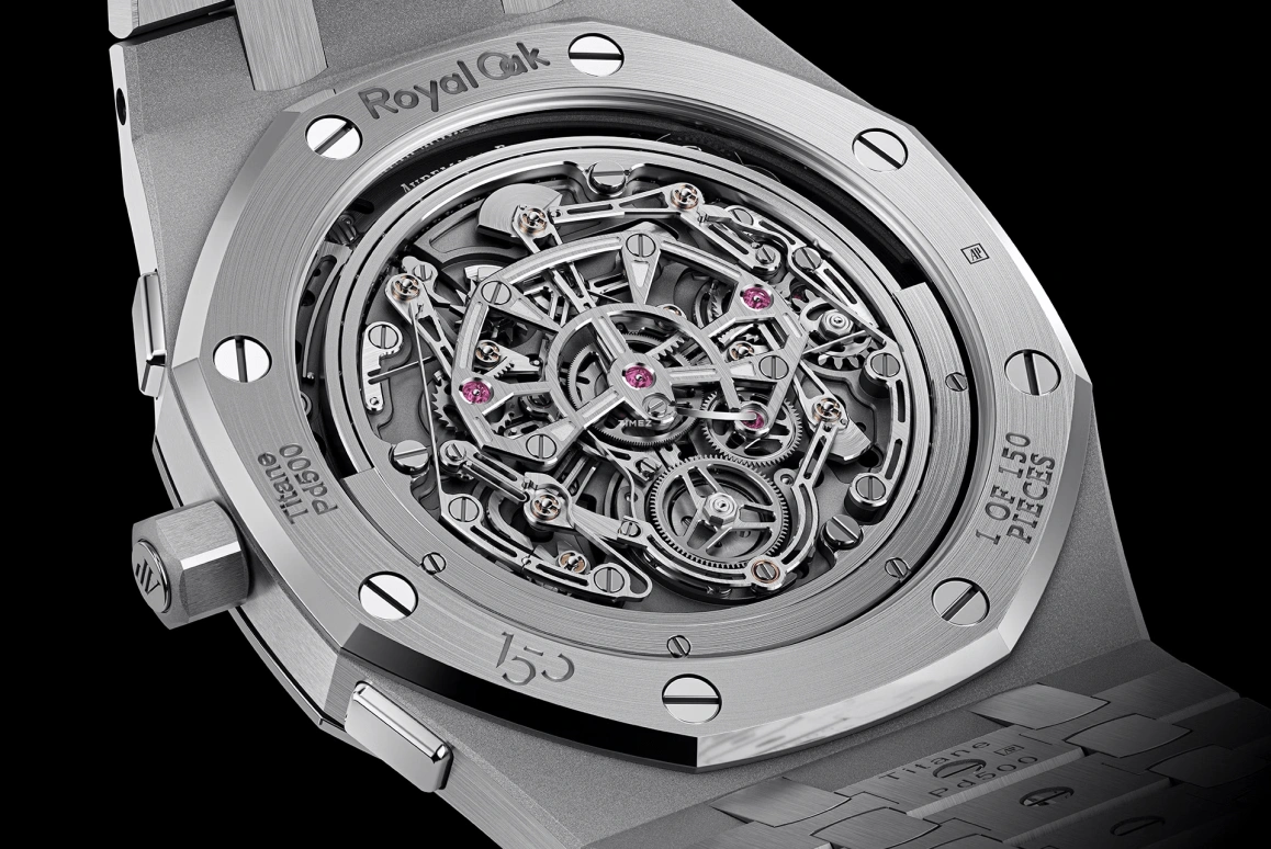 Audemars Piguet,Royal Oak 39mm,39mm,Titanium,Blue,Automatic,Chronograph,Tourbillon,Flyback,26545XT,26545XT.OO.1240XT.01