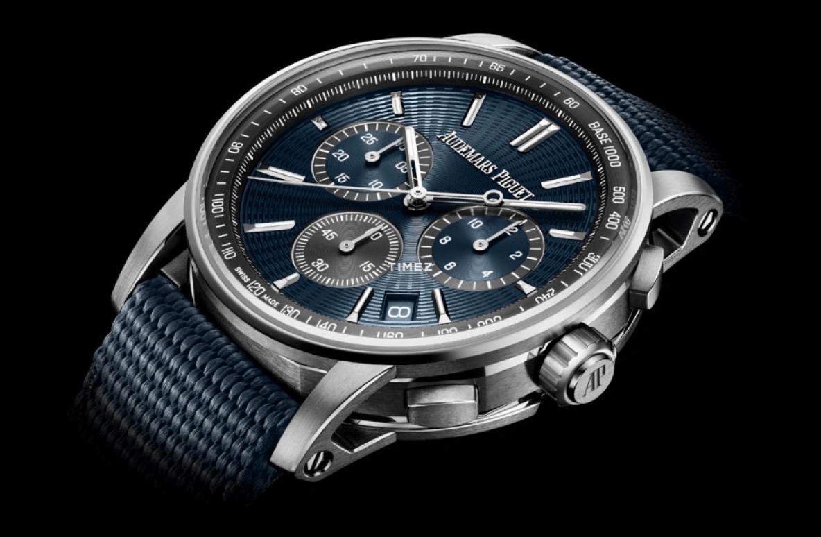 Audemars Piguet,CODE 11.59 41mm,41mm,Stainless Steel,Blue,Automatic,Chronograph,Day,Flyback,26393ST,26393ST.OO.A348KB.01