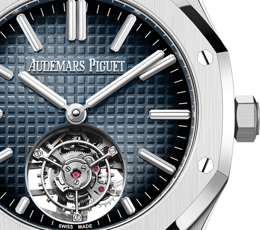 Audemars Piguet,Royal Oak 41mm,41mm,Stainless Steel,Blue,Automatic,Tourbillon,65hours,26730ST,26730ST.OO.1320ST.01 50th