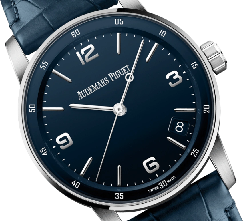 Audemars Piguet,CODE 11.59 41mm,41mm,White Gold,Blue,Automatic,Day,70hours,15210BC,15210BC.OO.A321CR.01