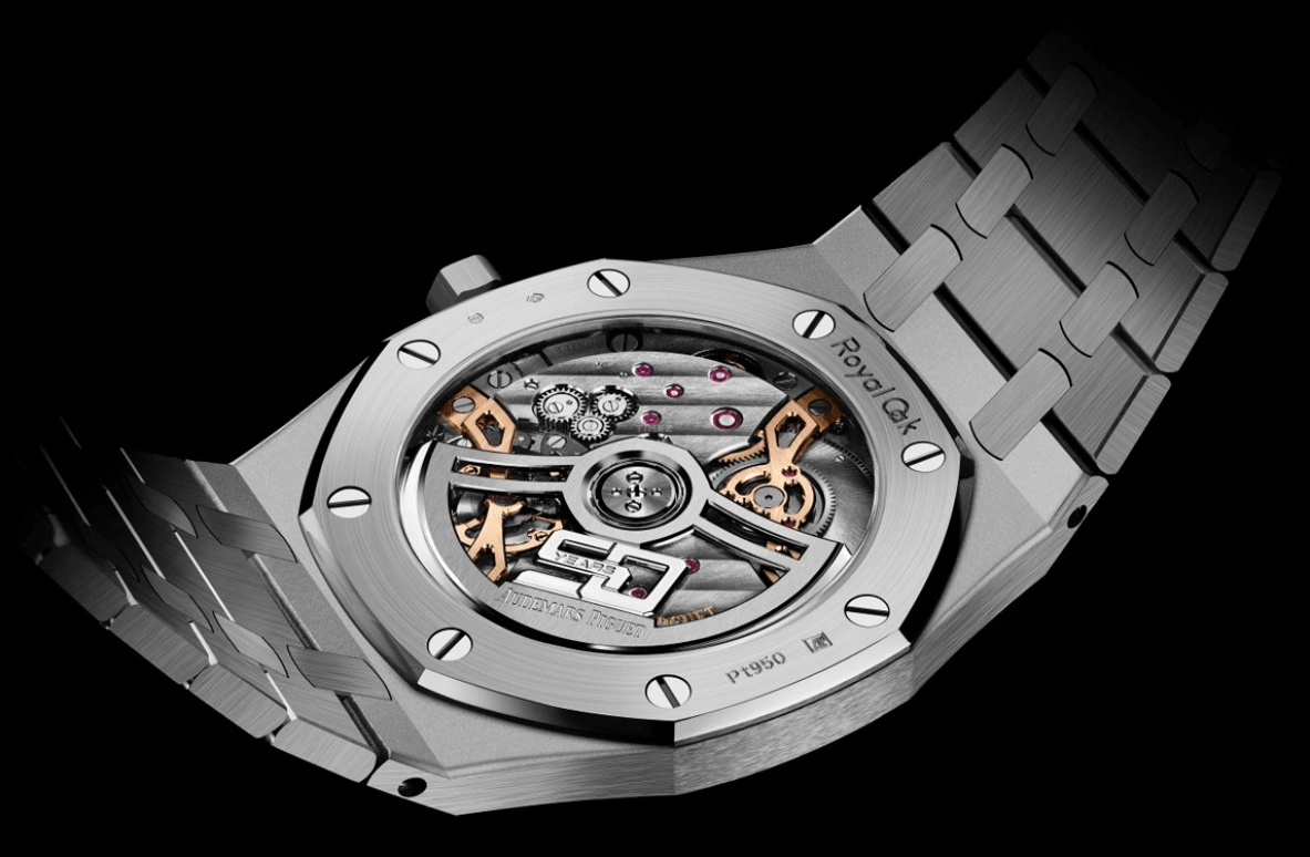 Audemars Piguet,Royal Oak 39mm,39mm,Platinum,Green,Automatic,Day,55hours,Lionel Messi,La Pulga,GOAT,16202PT,16202PT.OO.1240PT.01 50th