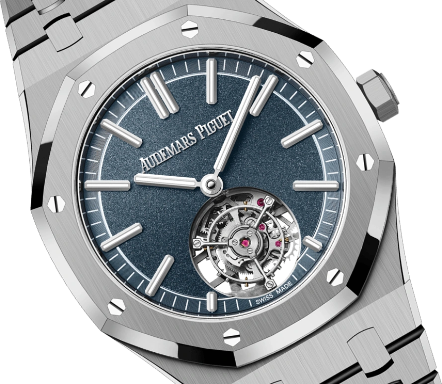 Audemars Piguet,Royal Oak 41mm,41mm,Titanium,Blue,Automatic,Tourbillon,65hours,26730TI,26730TI.OO.1320TI.01 50th