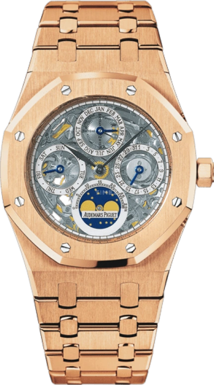 Audemars Piguet,Royal Oak 39mm,39mm,Pink Gold,Skeleton,Automatic,Moonphase,Perpetual Calendar,Month,Date,40hours,In-house Caliber,Kim Kardashian,25829OR,25829OR.OO.0944OR.01