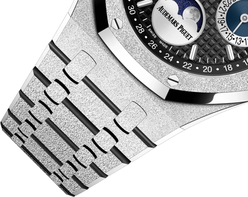 Audemars Piguet,Royal Oak 41mm,41mm,White Gold,Black,Blue,Silver,Automatic,Moonphase,Perpetual Calendar,Leap Year,Month,40hours,In-house Caliber,26574BC,26574BC.GG.1224BC.01