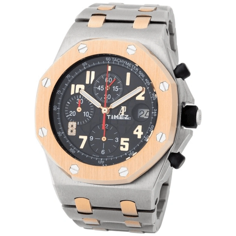 Audemars Piguet,Royal Oak Offshore 44mm,44mm,Titanium Gold,Rose Gold,Black,Automatic,Chronograph,Day,26079IR,26079IR.OO.1000IR.01