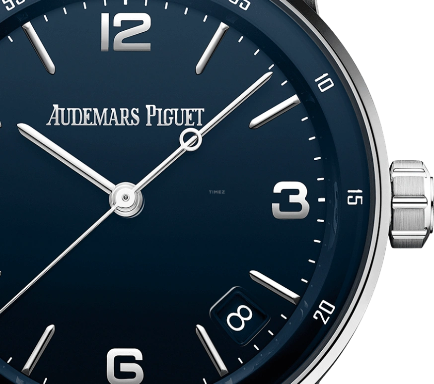 Audemars Piguet,CODE 11.59 41mm,41mm,White Gold,Blue,Automatic,Day,70hours,15210BC,15210BC.OO.A321CR.01