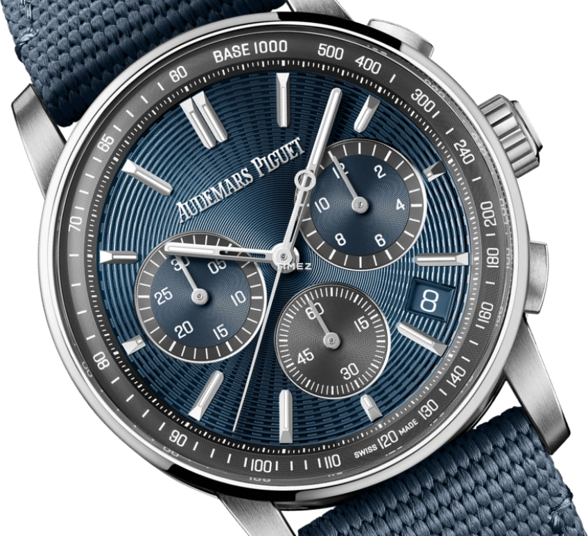 Audemars Piguet,CODE 11.59 41mm,41mm,Stainless Steel,Blue,Automatic,Chronograph,Day,Flyback,26393ST,26393ST.OO.A348KB.01