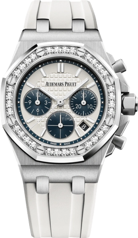 Audemars Piguet,Royal Oak Offshore 37mm,37mm,Stainless Steel,Silver,White,Automatic,Chronograph,Day,26231ST,26231ST.ZZ.D010CA.01