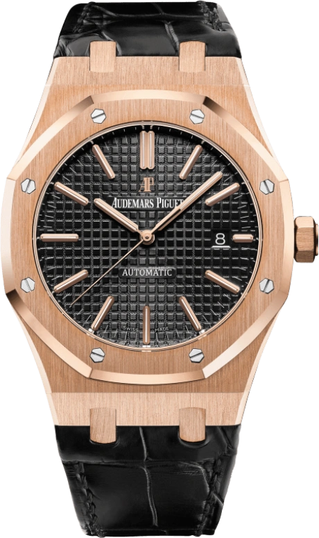 Audemars Piguet,Royal Oak 41mm,41mm,Rose Gold,Black,Automatic,Day,60hours,Malik Nabers,15400OR,15400OR.OO.D002CR.01