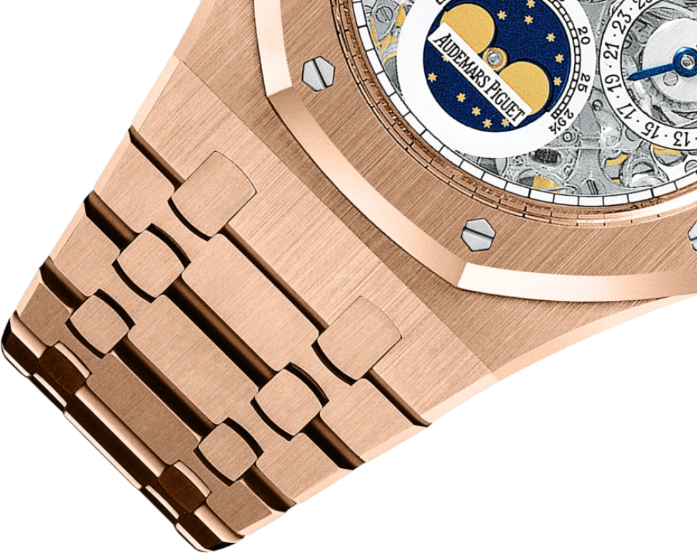 Audemars Piguet,Royal Oak 39mm,39mm,Pink Gold,Skeleton,Automatic,Moonphase,Perpetual Calendar,Month,Date,40hours,In-house Caliber,Kim Kardashian,25829OR,25829OR.OO.0944OR.01