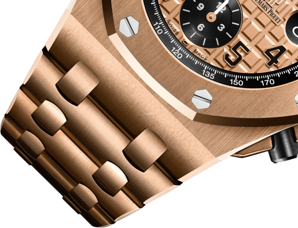 Audemars Piguet,Royal Oak Offshore 42mm,42mm,Pink Gold,Ceramic,Champagne,Automatic,Chronograph,Day,26470OR,26470OR.OO.1000OR.01