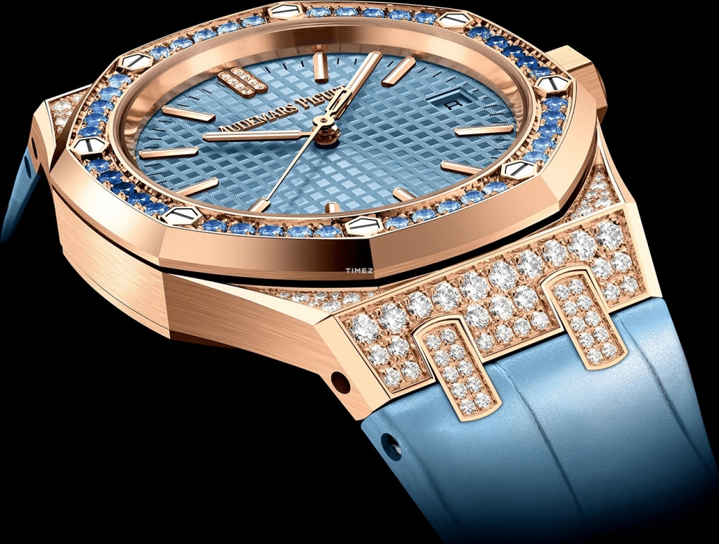 Audemars Piguet,Royal Oak 37mm,37mm,Rose Gold,Blue,Automatic,Day,Octagon,15551OR,15551OR.ZS.D344CR.01